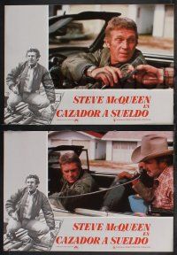 9r064 HUNTER set of 3 Spanish LCs '80 great images of bounty hunter Steve McQueen!