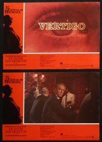 9r070 VERTIGO set of 9 Spanish LCs R83 Alfred Hitchcock classic, Kim Novak & James Stewart!