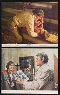 9s935 OMEN 2 color 11x14 stills '76 Gregory Peck, David Warner, Satanic horror!