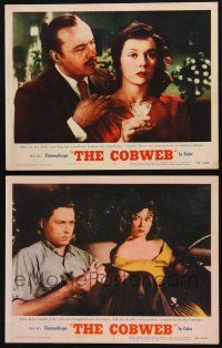 9s865 COBWEB 2 LCs '55 great images of Charles Boyer, Gloria Grahame, John Kerr!