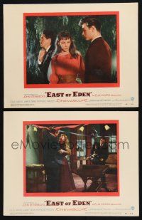 9s874 EAST OF EDEN 2 LCs '55 James Dean, Richard Davalos, and Julie Harris!