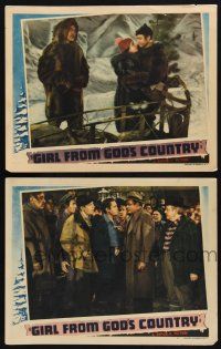 9s884 GIRL FROM GOD'S COUNTRY 2 LCs '40 Jane Wyatt, Chester Morris & Charles Bickford in Alaska!