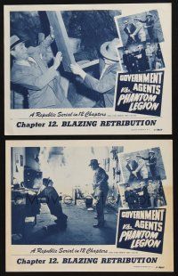 9s889 GOVERNMENT AGENTS VS. PHANTOM LEGION 2 chapter 12 LCs '51 Walter Reed in Republic serial!