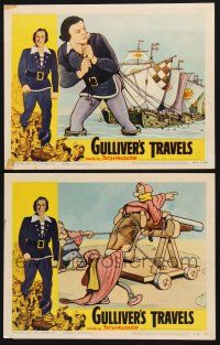 9s892 GULLIVER'S TRAVELS 2 LCs R57 classic cartoon by Dave Fleischer, great image!