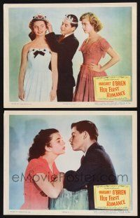 9s895 HER FIRST ROMANCE 2 LCs '51 junior miss Margaret O'Brien has senior ideas about love!
