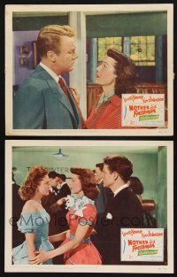 9s926 MOTHER IS A FRESHMAN 2 LCs '49 Loretta Young is romanced by Van Johnson, w/ Arthur and Lynn