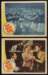 9s927 MY BEST GAL 2 LCs '44 Jane Withers & Jimmy Lydon, cool musical production number!