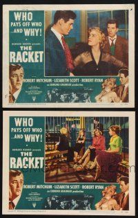 9s950 RACKET 2 LCs '51 film noir, sexy Lizabeth Scott, Robert Ryan & women in jail!