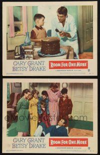 9s960 ROOM FOR ONE MORE 2 LCs '52 Cary Grant & Betsy Drake with young children!