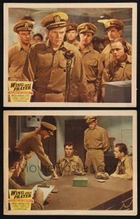 9s997 WING & A PRAYER 2 LCs '44 Charles Bickford, Dana Andrews, Don Ameche, William Eythe!