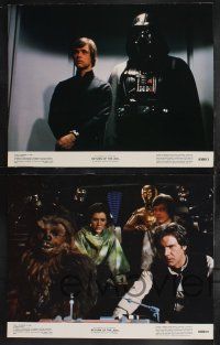 9s364 RETURN OF THE JEDI 8 color 11x14 stills '83 George Lucas classic, Mark Hamill, Harrison Ford