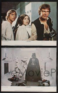 9s404 STAR WARS 8 color 11x14 stills '77 George Lucas classic sci-fi, Darth Vader, Luke, Han, Leia!