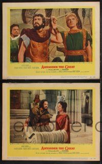 9s563 ALEXANDER THE GREAT 5 LCs '56 Richard Burton, Frederic March as Philip of Macedonia!