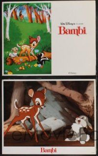 9s661 BAMBI 4 LCs R88 Walt Disney cartoon deer classic, great images of forest animals!