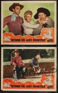 9s501 BEYOND THE LAST FRONTIER 6 LCs '43 cowboys Eddie Dew & Smiley Burnette, Lorraine Miller!