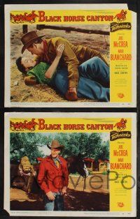 9s568 BLACK HORSE CANYON 5 LCs '54 Joel McCrea, Mari Blanchard, the outlaw stallion!