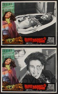 9s466 BLOOD FROM THE MUMMY'S TOMB 7 LCs '72 border artwork of killer severed hand!