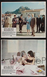 9s108 BLOODLINE 8 LCs '79 Audrey Hepburn, Ben Gazzara, James Mason, Romy Schneider, Omar Sharif!