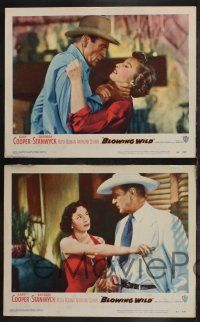 9s569 BLOWING WILD 5 LCs '53 Gary Cooper, Barbara Stanwyck, Ruth Roman, Anthony Quinn!