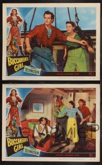 9s665 BUCCANEER'S GIRL 4 LCs '50 great images of Yvonne DeCarlo & Philip Friend!