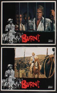 9s768 BURN 3 int'l LCs '70 Marlon Brando profiteers from war, directed by Gillo Pontecorvo!