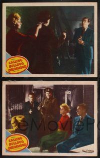 9s505 CALLING BULLDOG DRUMMOND 6 LCs '51 images of detective Walter Pidgeon, Margaret Leighton