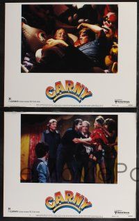 9s126 CARNY 8 LCs '80 Jodie Foster, creepy Gary Busey, w/ 1 in carnival clown make up!