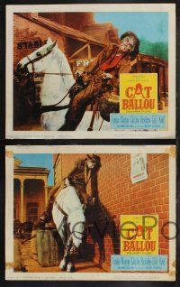 9s571 CAT BALLOU 5 LCs '65 sexy cowgirl Jane Fonda, Best Actor Lee Marvin, Michael Callan, Hickman!