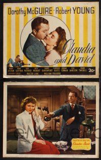9s135 CLAUDIA & DAVID 8 LCs '46 Mary Astor, Dorothy McGuire & Robert Young!