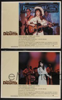 9s674 COAL MINER'S DAUGHTER 4 LCs '80 Sissy Spacek as country singer Loretta Lynn, Jones!