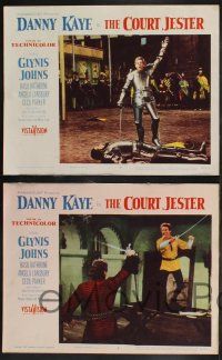 9s676 COURT JESTER 4 LCs '55 wacky Danny Kaye, Cecil Parker, comedy classic!