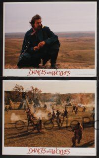 9s512 DANCES WITH WOLVES 6 LCs '90 Graham Greene, Kevin Costner & Native American Indians!