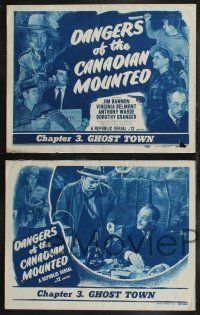 9s678 DANGERS OF THE CANADIAN MOUNTED 4 chapter 3 LCs '48 Republic serial, Ghost Town!