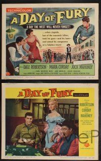 9s154 DAY OF FURY 8 LCs '56 Dale Robertson is the last of the Maverick Killers, Mara Corday!