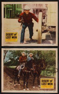 9s681 DESERT OF LOST MEN 4 LCs '51 cowboy Allan Rocky Lane & his stallion Black Jack!