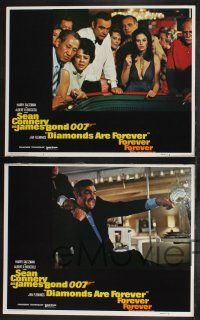 9s162 DIAMONDS ARE FOREVER 8 LCs R80 Sean Connery as James Bond 007, sexy Bond girls & more!