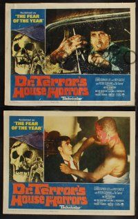 9s776 DR. TERROR'S HOUSE OF HORRORS 3 LCs '65 Peter Cushing, Christopher Lee, Donald Sutherland