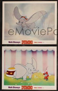 9s777 DUMBO 3 LCs R72 colorful animated cartoon art from Walt Disney circus elephant classic!