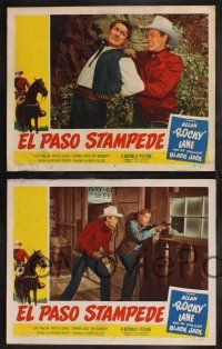 9s581 EL PASO STAMPEDE 5 LCs '53 great images of western cowboys Allan Rocky Lane, Eddy Waller!