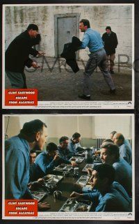9s778 ESCAPE FROM ALCATRAZ 3 LCs '79 Clint Eastwood in famous prison, directed by Don Siegel!