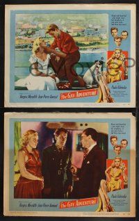 9s783 GAY ADVENTURE 3 LCs '53 sexy Paula Valenska was all things to Burgess Meredith, Aumont!