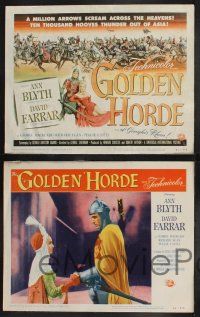9s206 GOLDEN HORDE 8 LCs '51 David Farrar, Richard Egan & sexy Ann Blyth!