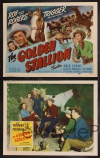 9s207 GOLDEN STALLION 8 LCs '49 Roy Rogers, Dale Evans, Trigger & The Riders of the Purple Sage!