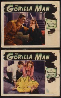 9s700 GORILLA MAN 4 LCs '42 John Loder, pretty Ruth Ford, Marian Hall, World War II spy thriller!