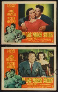 9s602 LAS VEGAS STORY 5 LCs '52 sexiest Jane Russell, Victor Mature & Vincent Price, gambling!