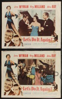 9s274 LET'S DO IT AGAIN 8 LCs '53 Ray Milland, sexy go go girl Jane Wyman!