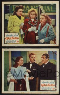9s536 LETTER TO THREE WIVES 6 LCs '49 Jeanne Crain, Linda Darnell, Sothern, & a young Kirk Douglas!
