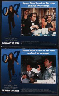 9s276 LICENCE TO KILL 8 LCs '89 Timothy Dalton as James Bond 007, he's out for revenge!