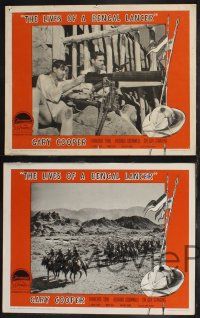 9s713 LIVES OF A BENGAL LANCER 4 LCs R58 great images of Gary Cooper and Franchot Tone in India!