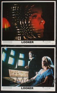 9s287 LOOKER 8 LCs '81 Michael Crichton, Albert Finney, James Coburn, plastic surgery sci-fi horror